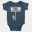 Dubai Kuruku Sandhu Short Sleeve Baby Onesie in Navy Color